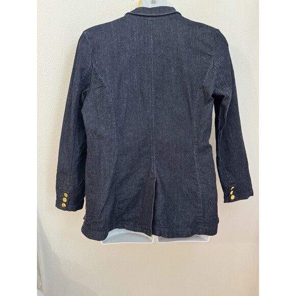 INC International Concepts Dark Denim Single Breasted Blazer Women Size XL - Picture 3 of 6